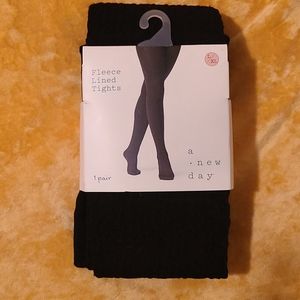 Fleece Lined Cable Pattern Tights